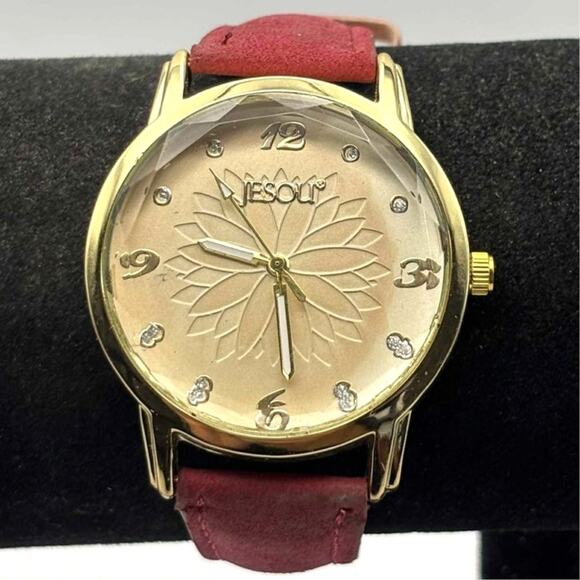Red & Gold Jeour Watch - Picture 1 of 4